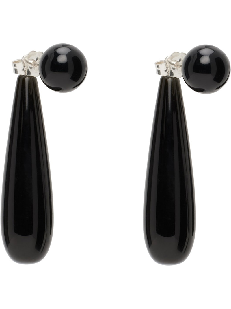 Sophie Buhai Black Small Angelika Earrings outlook