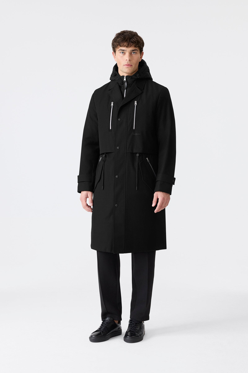 MACKAGE STERLING 2-in-1 Long Trench Coat with Removable Down Bib outlook