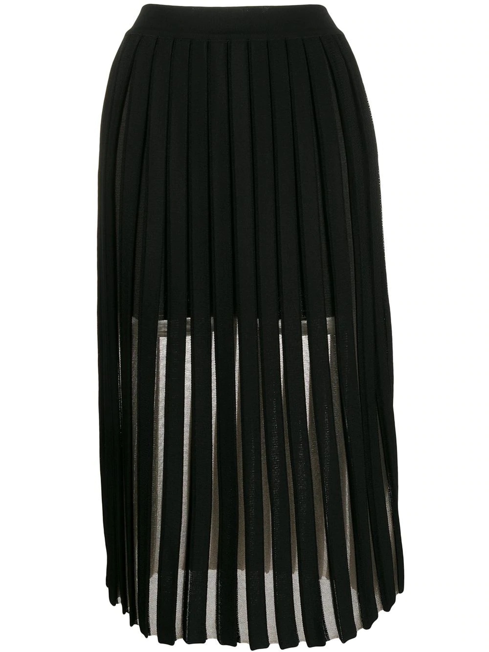 pleated midi skirt - 1