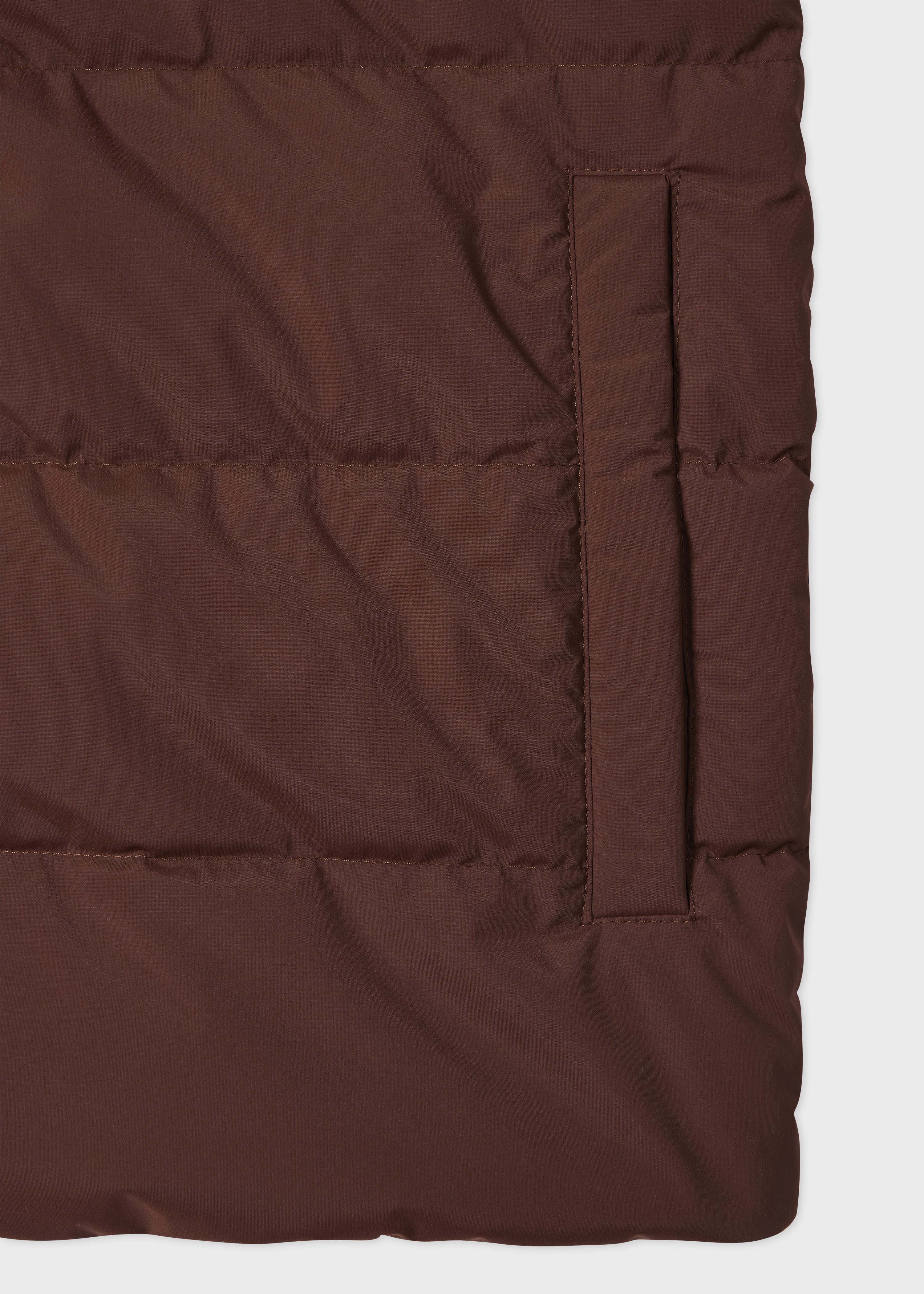 Brown Hybrid Down Gilet - 3