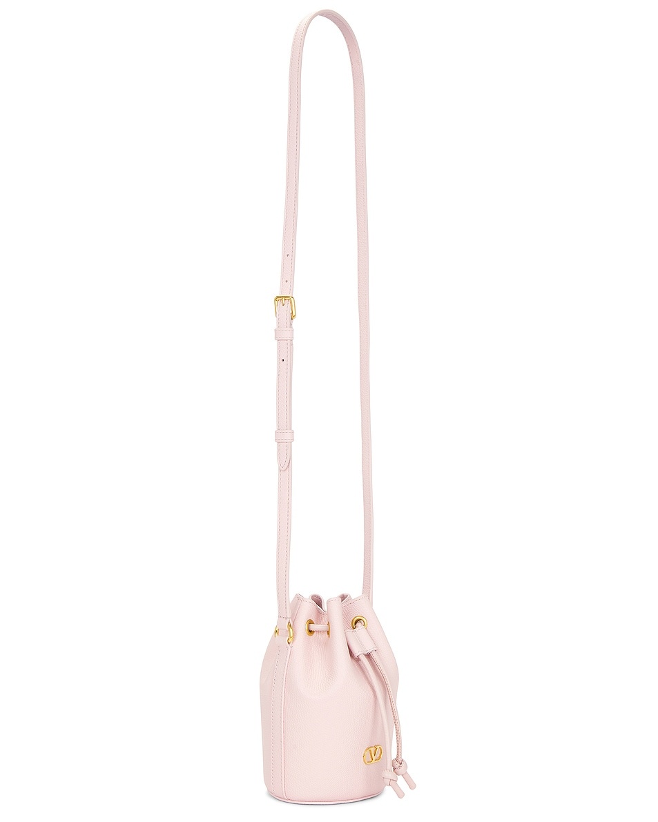 V Logo Signature Mini Drawstring Bag - 3