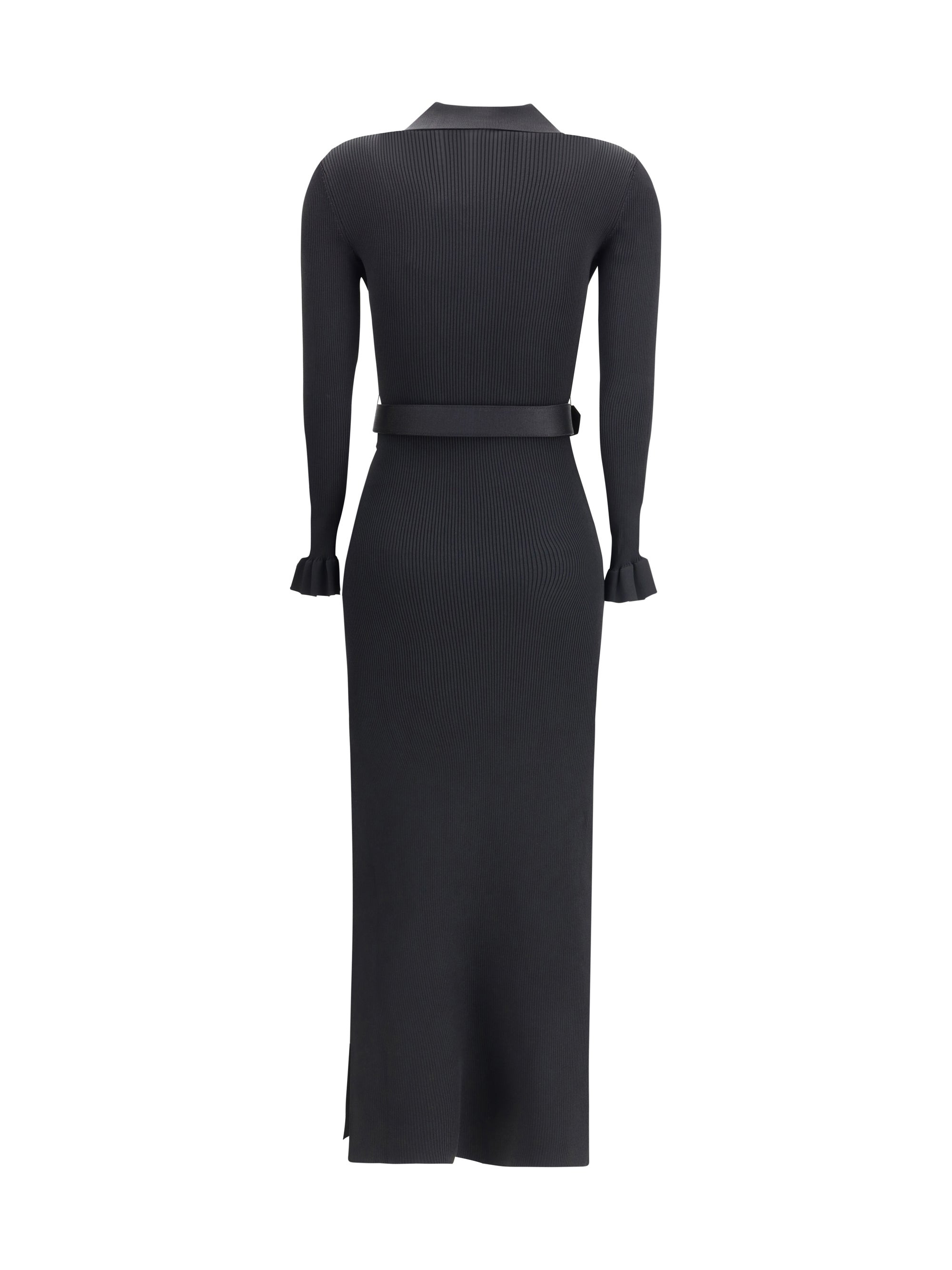 Self-Portrait Women Long Ribbed Dress - 2