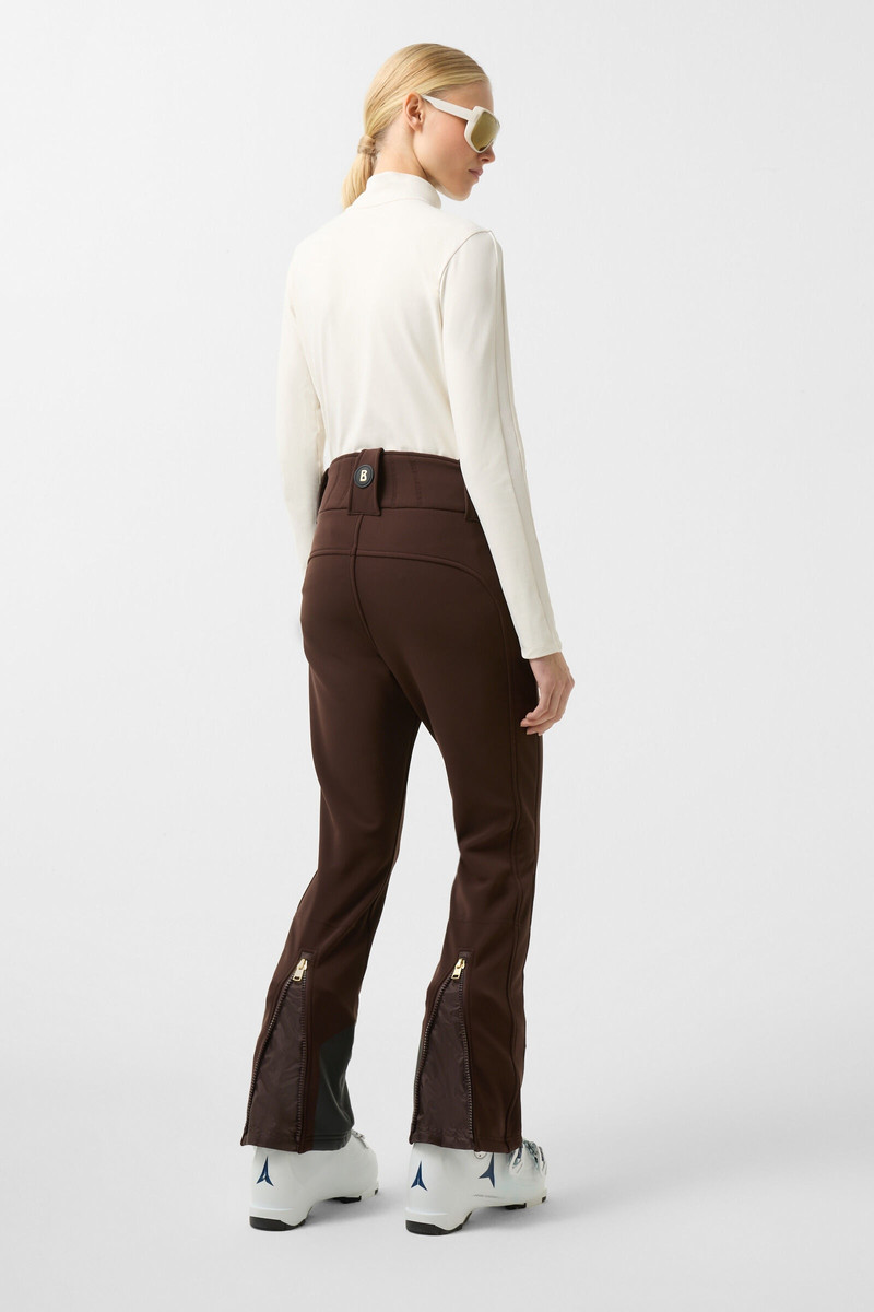 BOGNER Hazel Softshell ski pants in Dark brown outlook