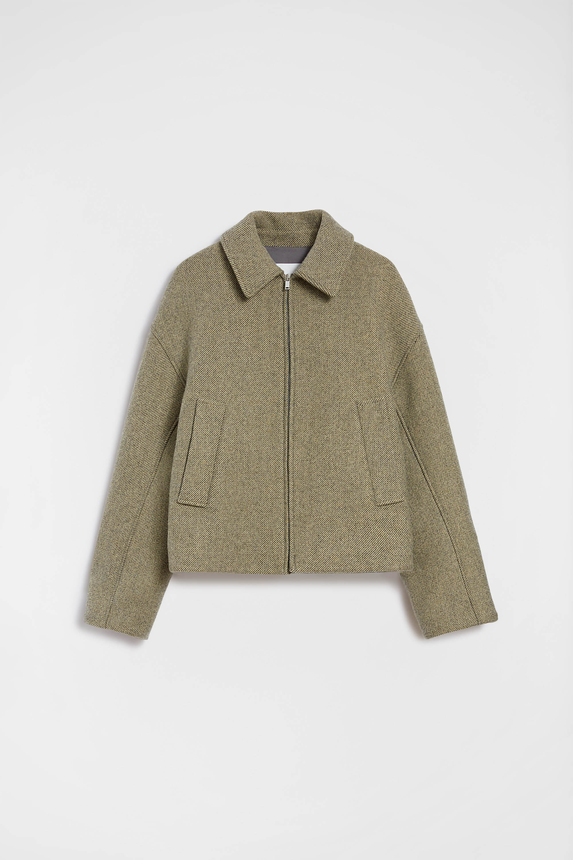 Wool Gabardine Padded Blouson - 1