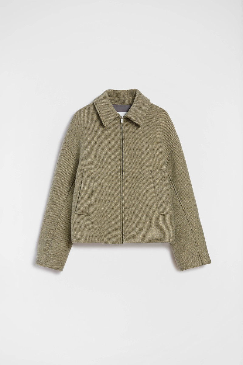 Wool Gabardine Padded Blouson 1