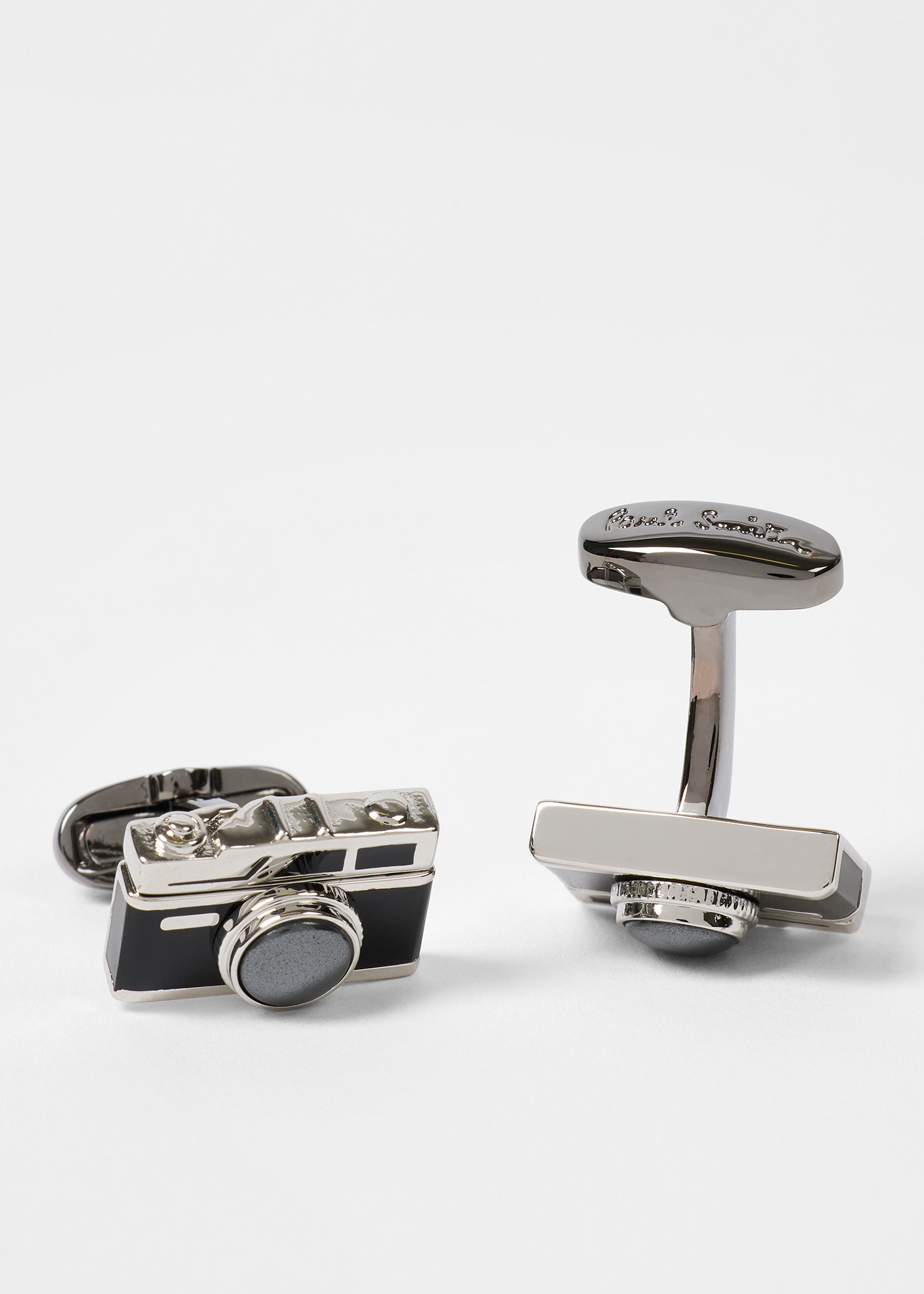 Black 'Camera' Cufflinks - 2