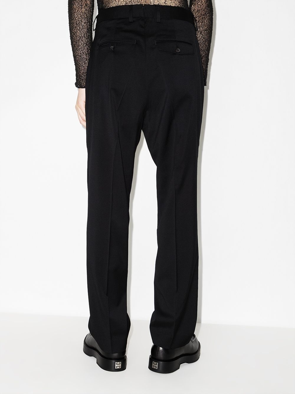 straight-leg wool chinos - 3
