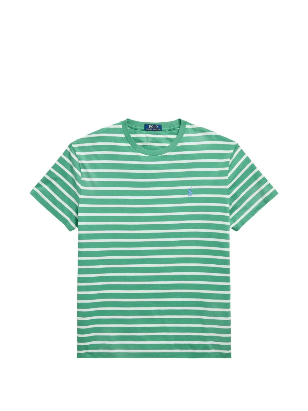 striped embroidered-logo T-shirt - 1