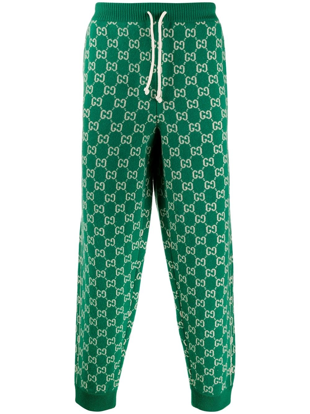 monogram pattern track pants - 1