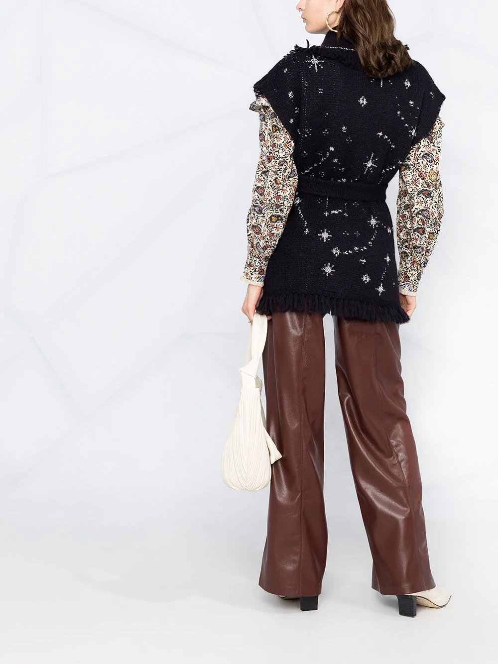 star-motif sleeveless jumper - 4