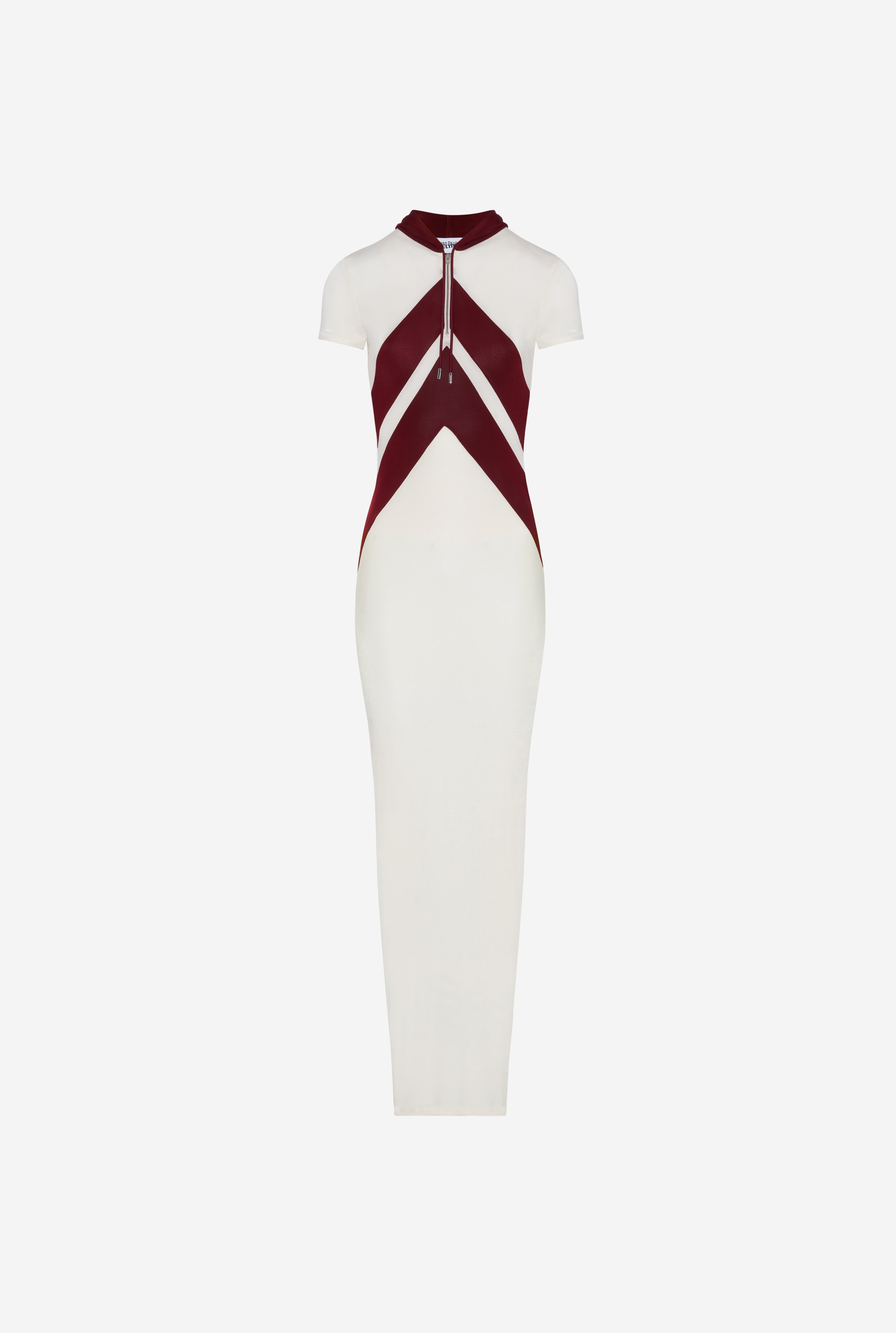 THE LONG WHITE DRESS WITH CHEVRONS - 6