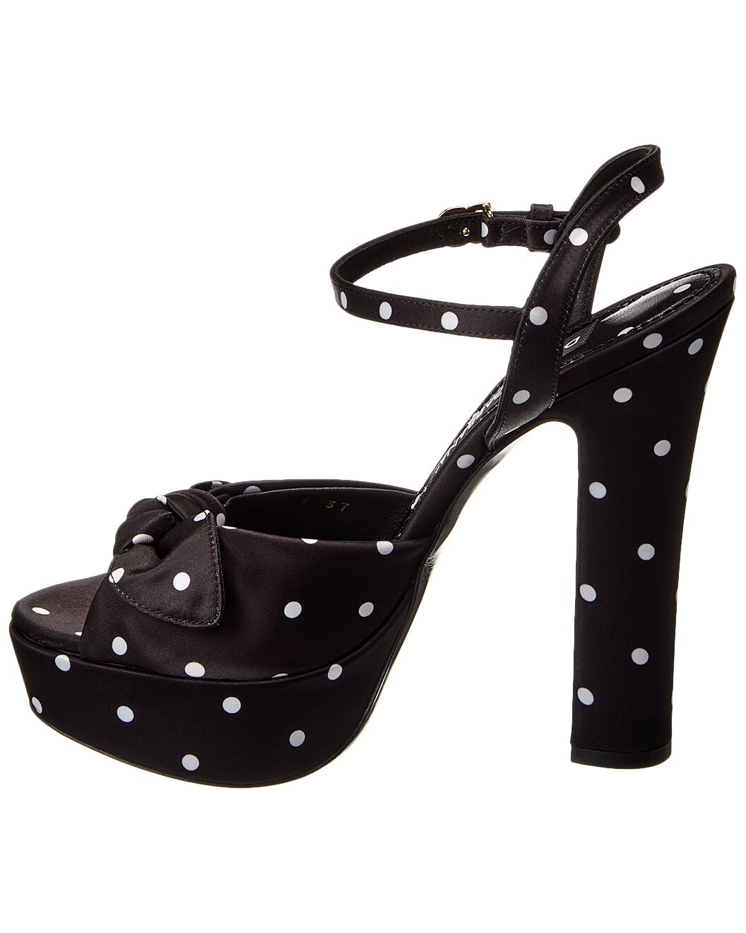 Dolce & Gabbana Satin Platform Sandal - 2