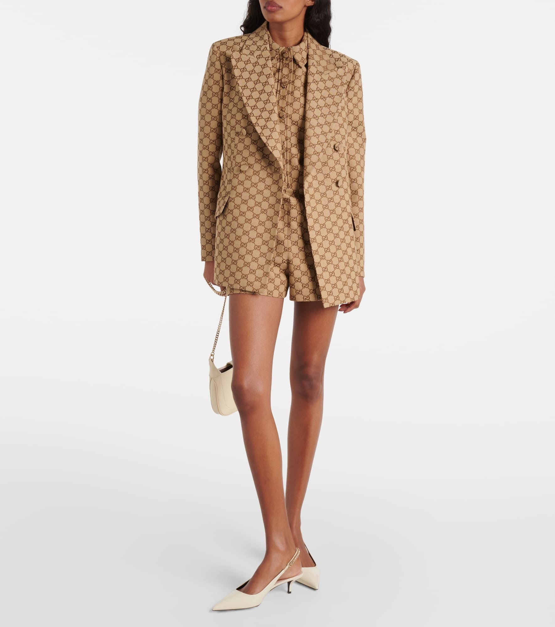 GG Canvas double-breasted blazer - 2