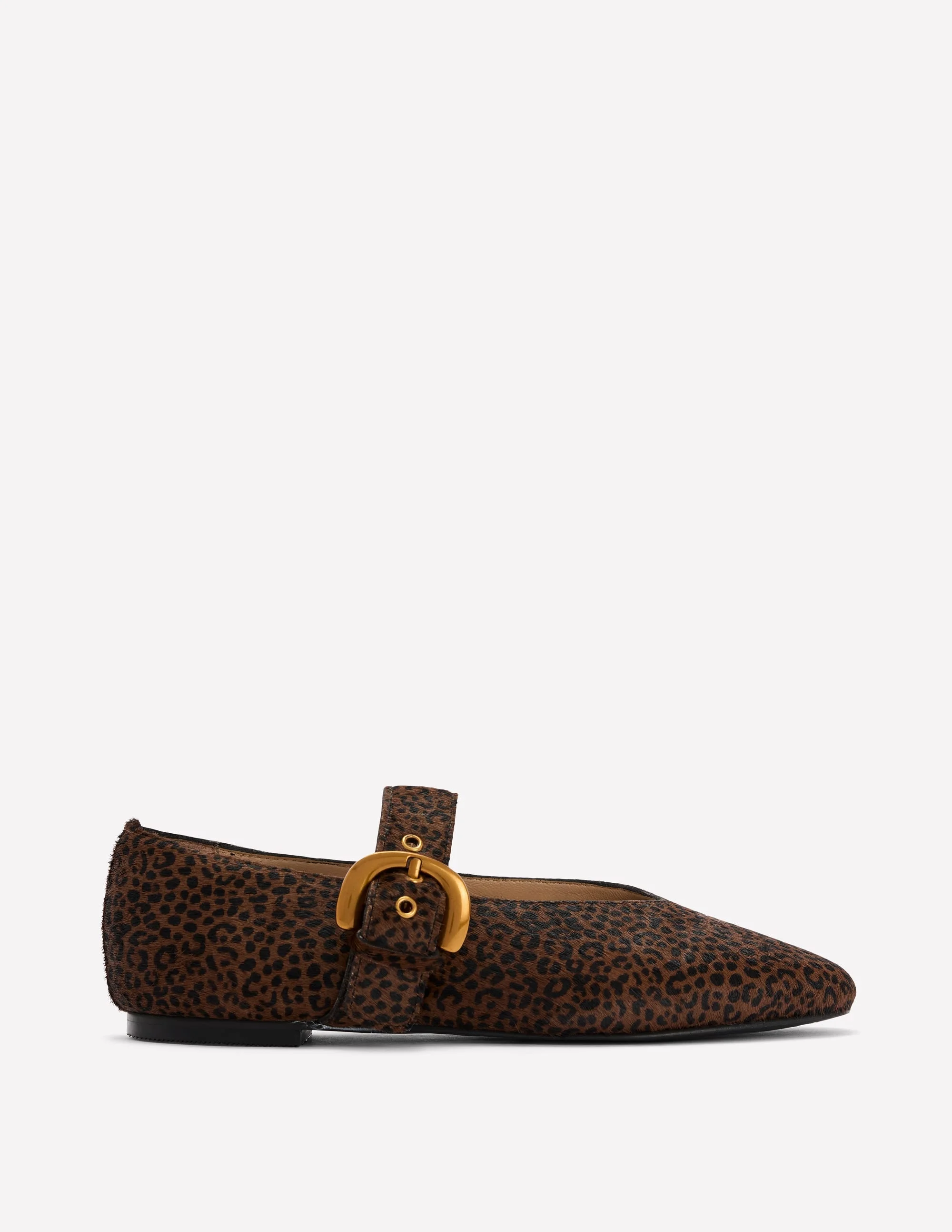 Kylie Flat Buckle Mary Janes-Mini Leopard - 1