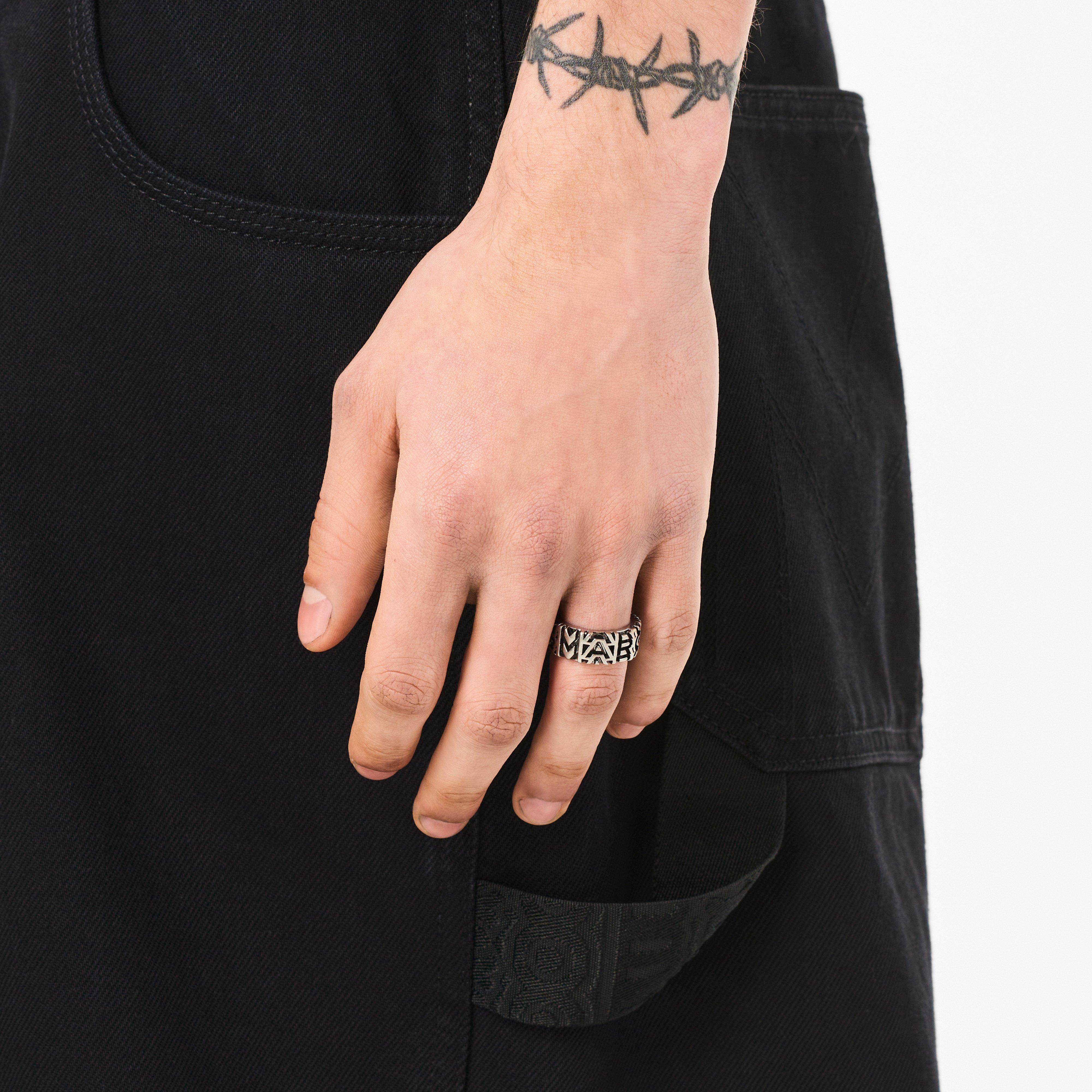 Marc Jacobs THE MONOGRAM ENGRAVED RING | REVERSIBLE