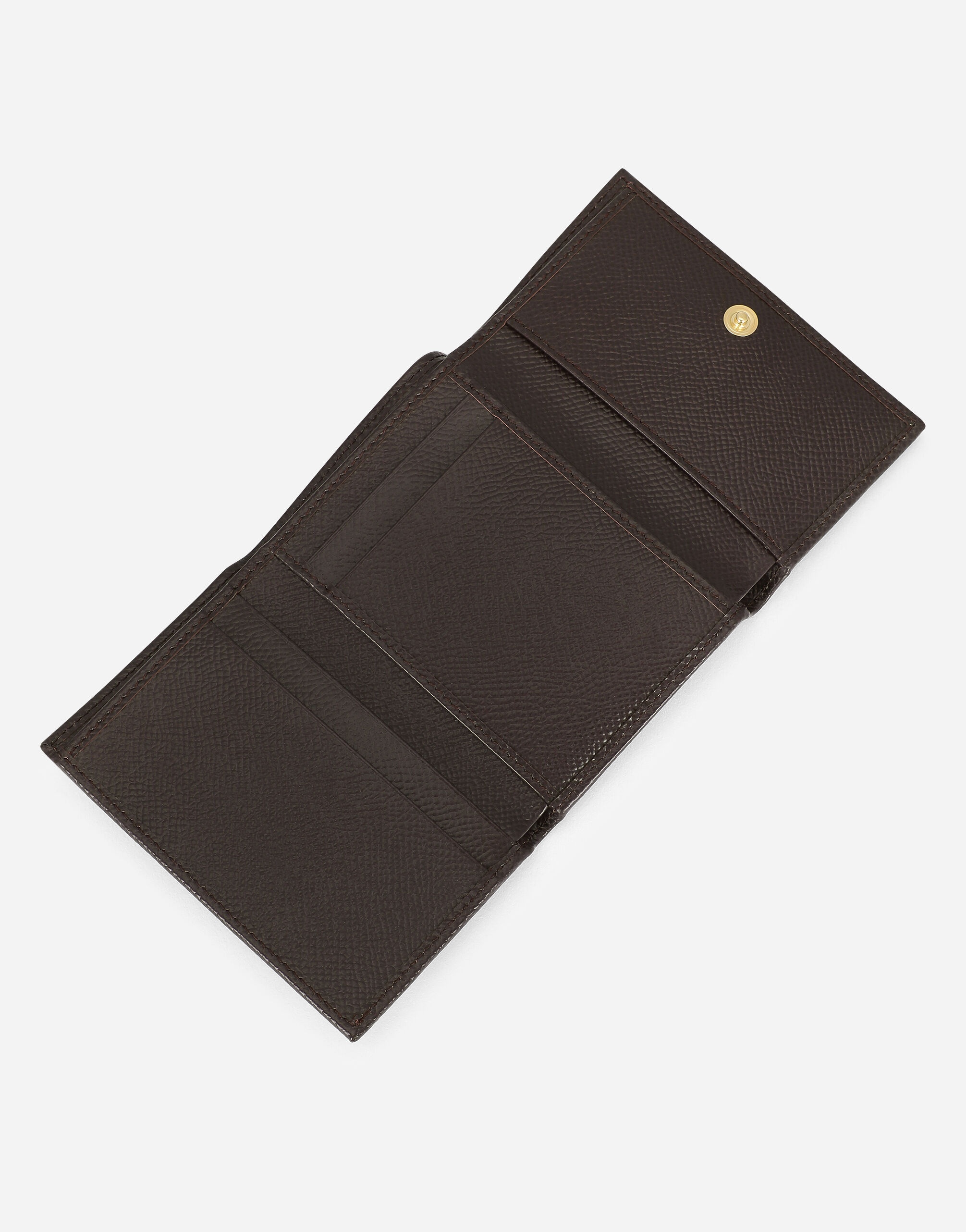 Dauphine calfskin wallet with branded tag - 4
