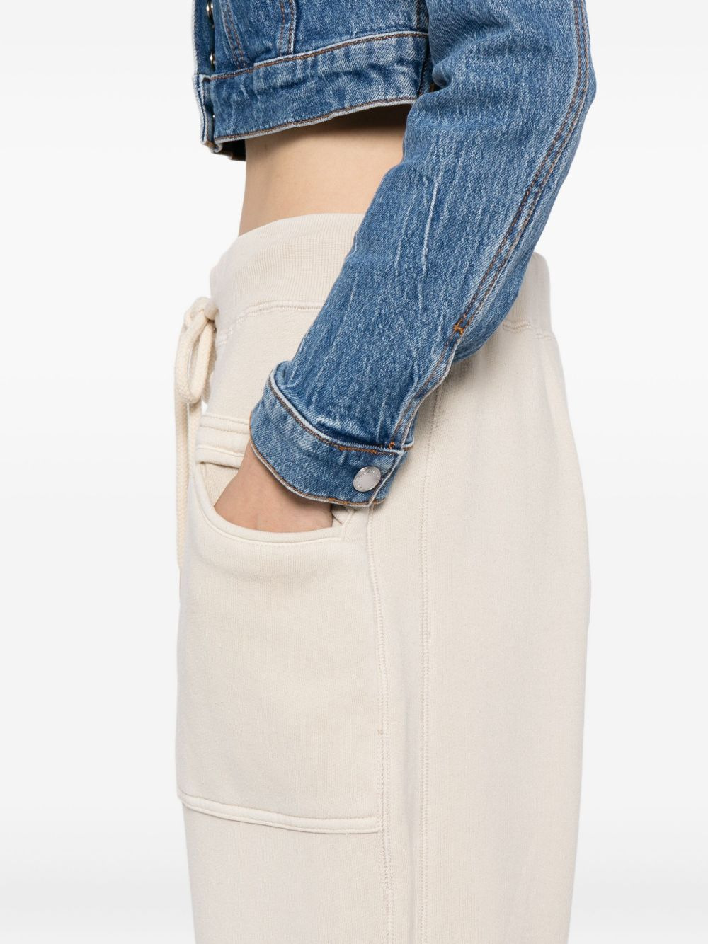 cotton-blended trousers - 5