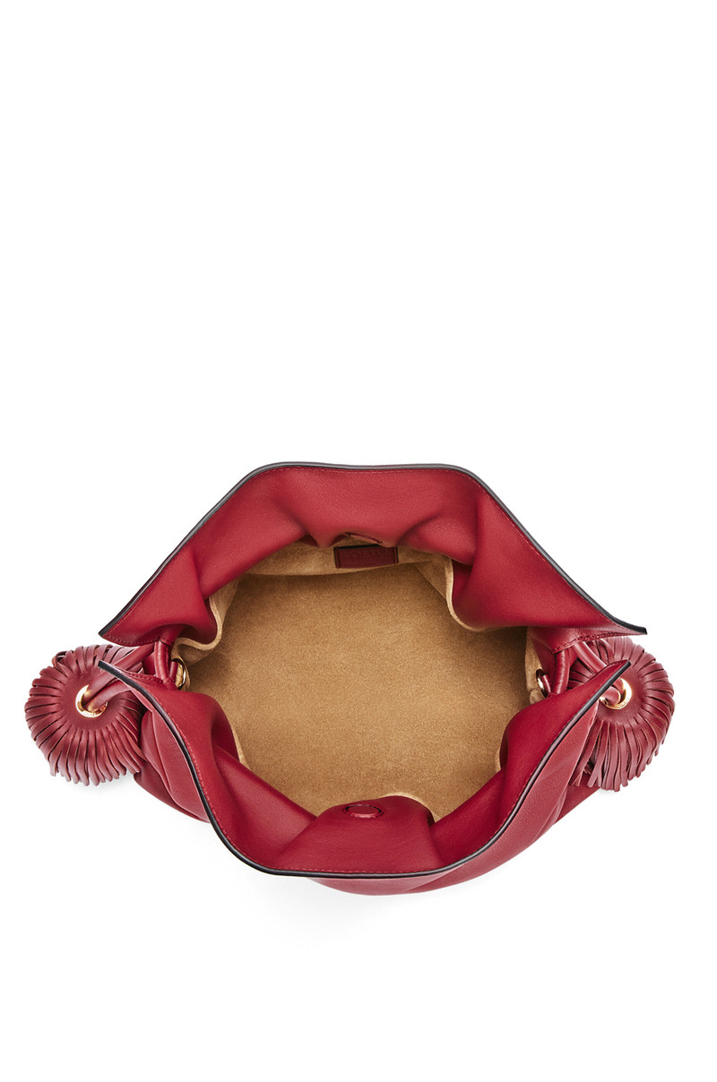 Flamenco clutch bell tassel in nappa calfskin 4