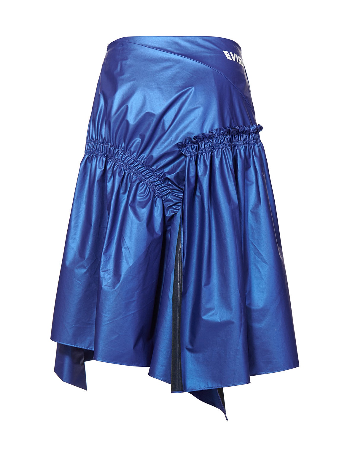 Layered Skirt with Logo and Seagull Print - 2