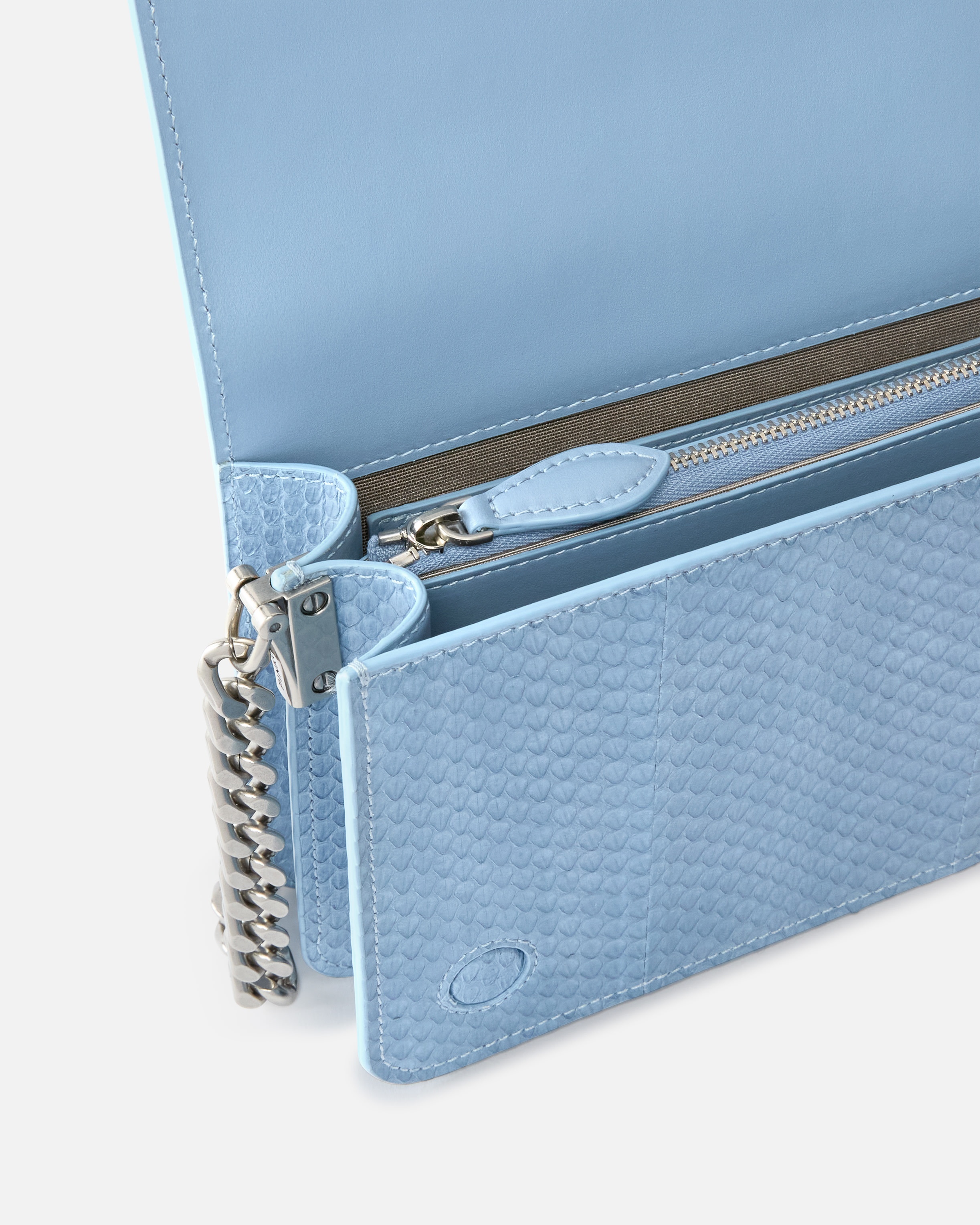 MINI LOVE BAG CROSSBODY BAG IN GLOSSY REPTILE PINKO GALLERIA. - 4