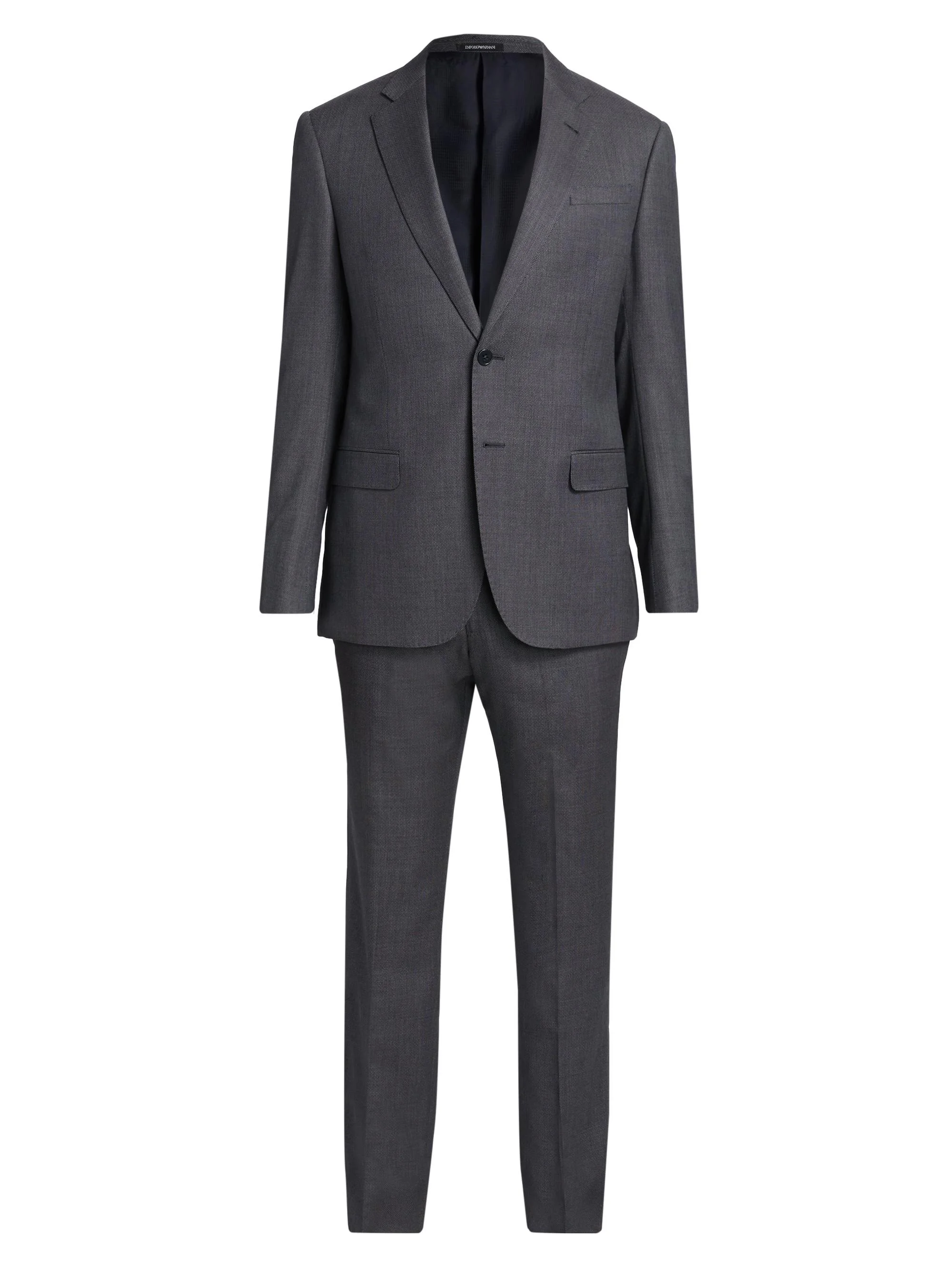 Men's Virgin Wool Suit - Blue Graphite - 1