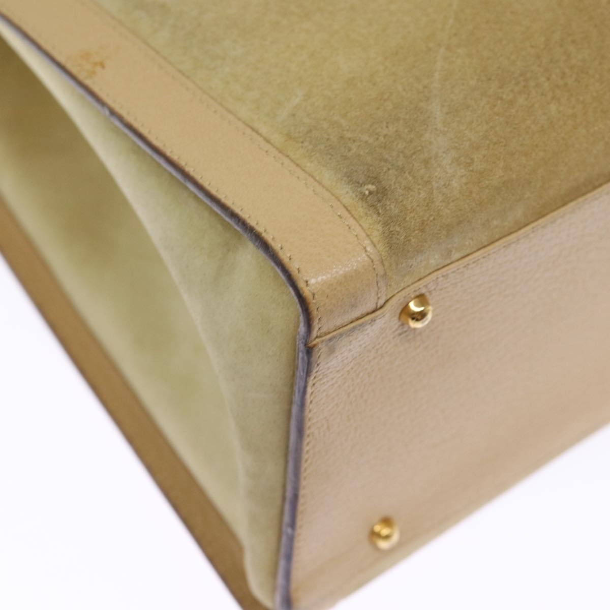 GUCCI Bamboo Hand Bag Suede Leather Beige 002 1186 002 1186 - 15