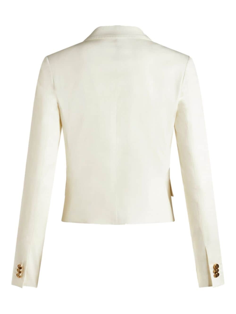 logo-embossed buttons double-breasted jacket - 6