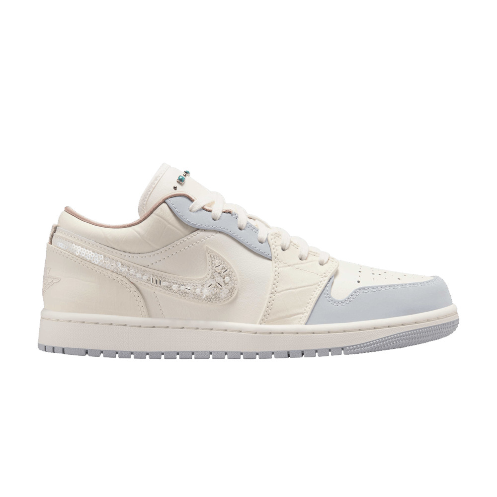 Wmns Air Jordan 1 Low 'Sail Soft Pearl Sequins' - 1