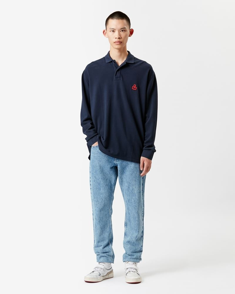 Isabel Marant ANAFIKOLO COTTON POLO TOP outlook