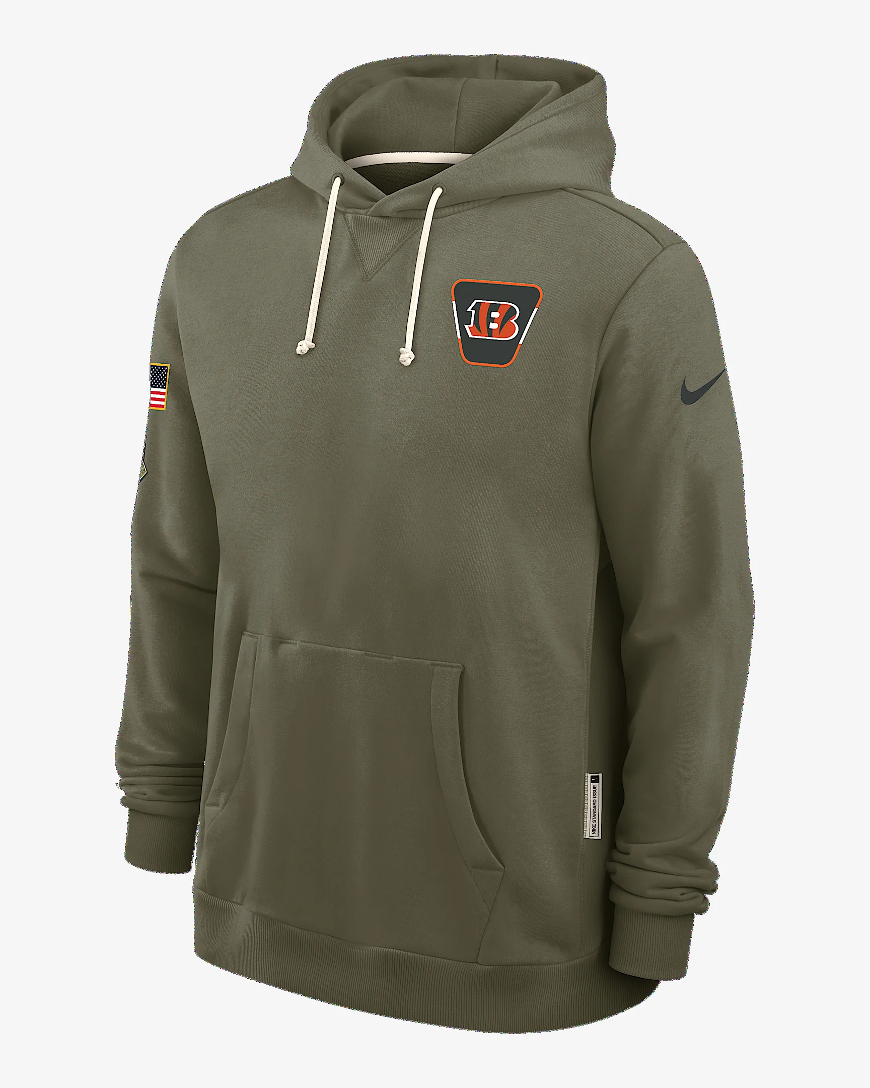 Cincinnati Bengals Salute to Service Sideline Dominant Force Men's Nike Dri-FIT NFL Pullover Hoodie - 1