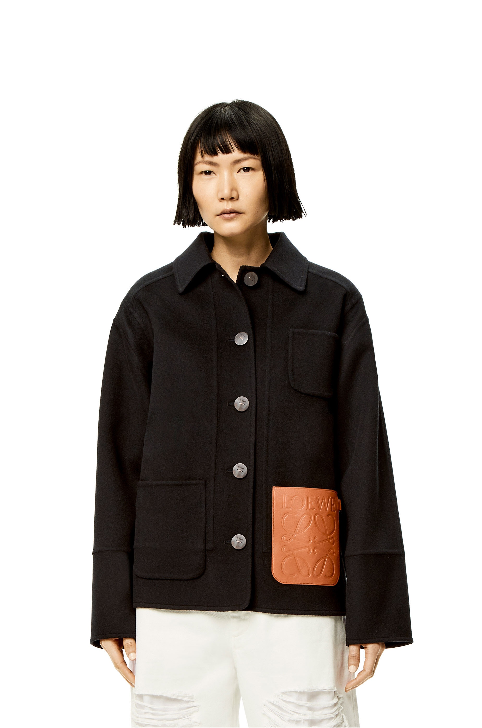 Workwear jacket in wool and cashmere - 3