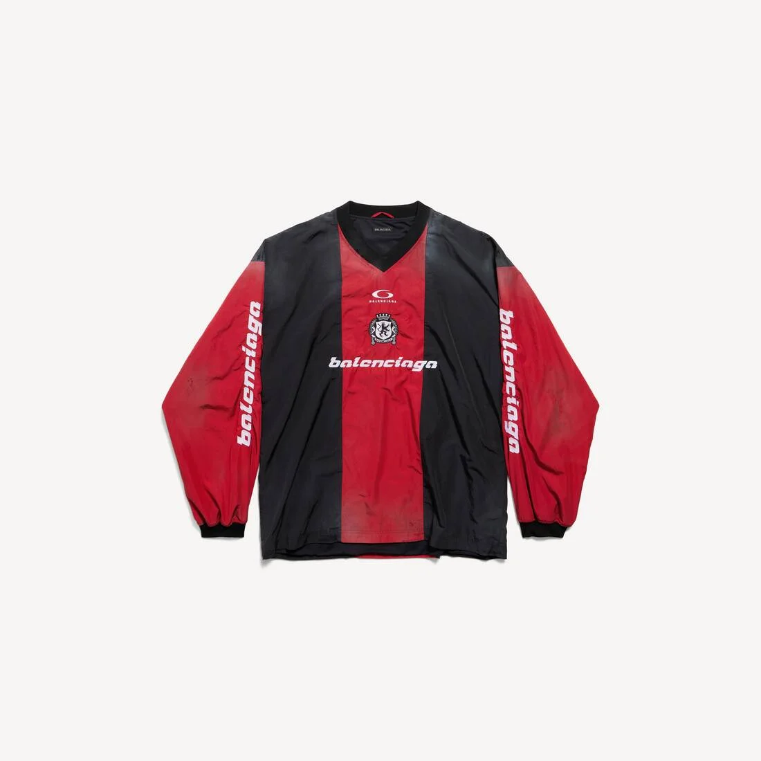 Men's Outerwear Long Sleeve Top in Lipstick Red/black - 1