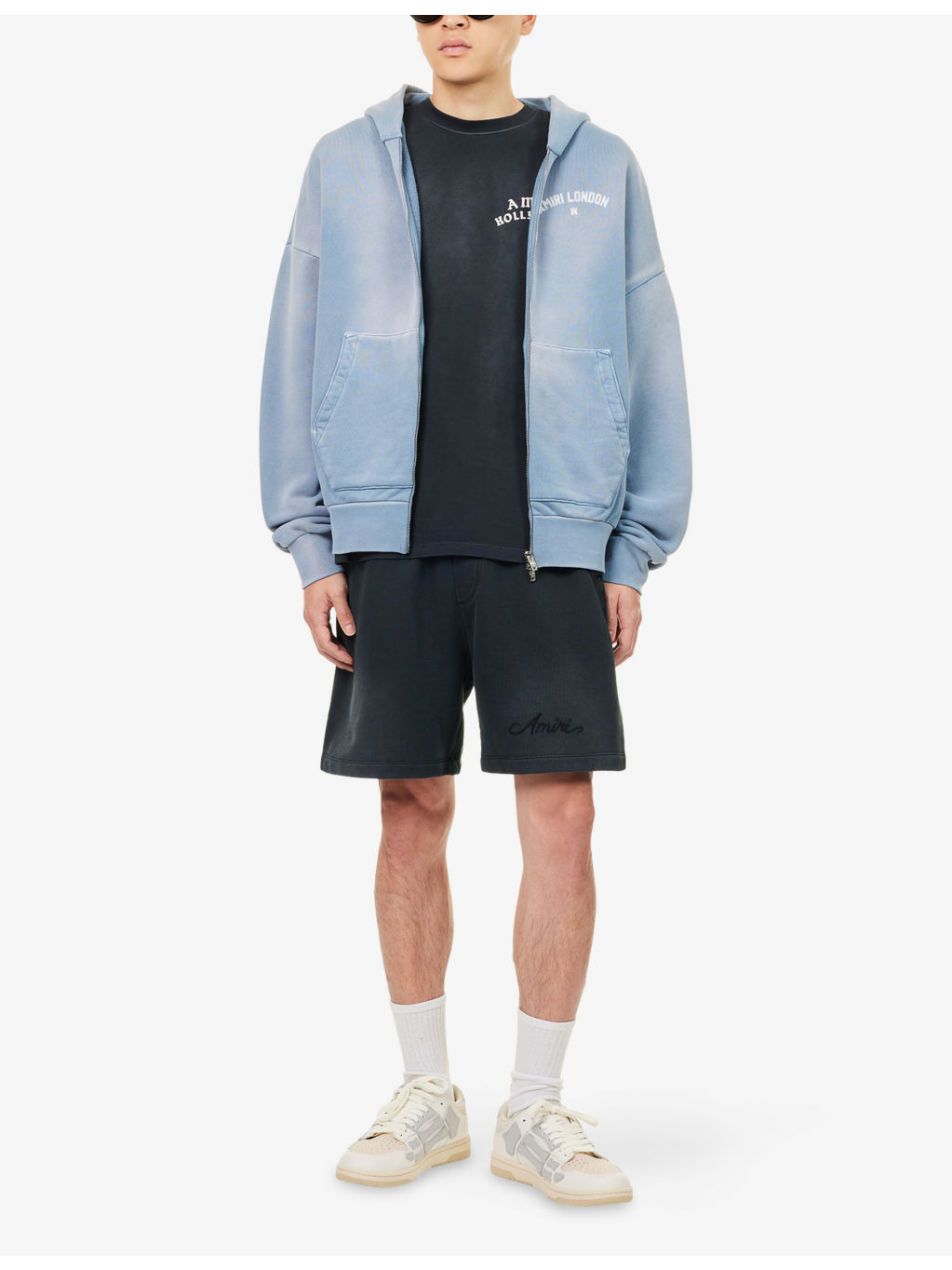 London Text-Print Cotton-Jersey Hoody - 2