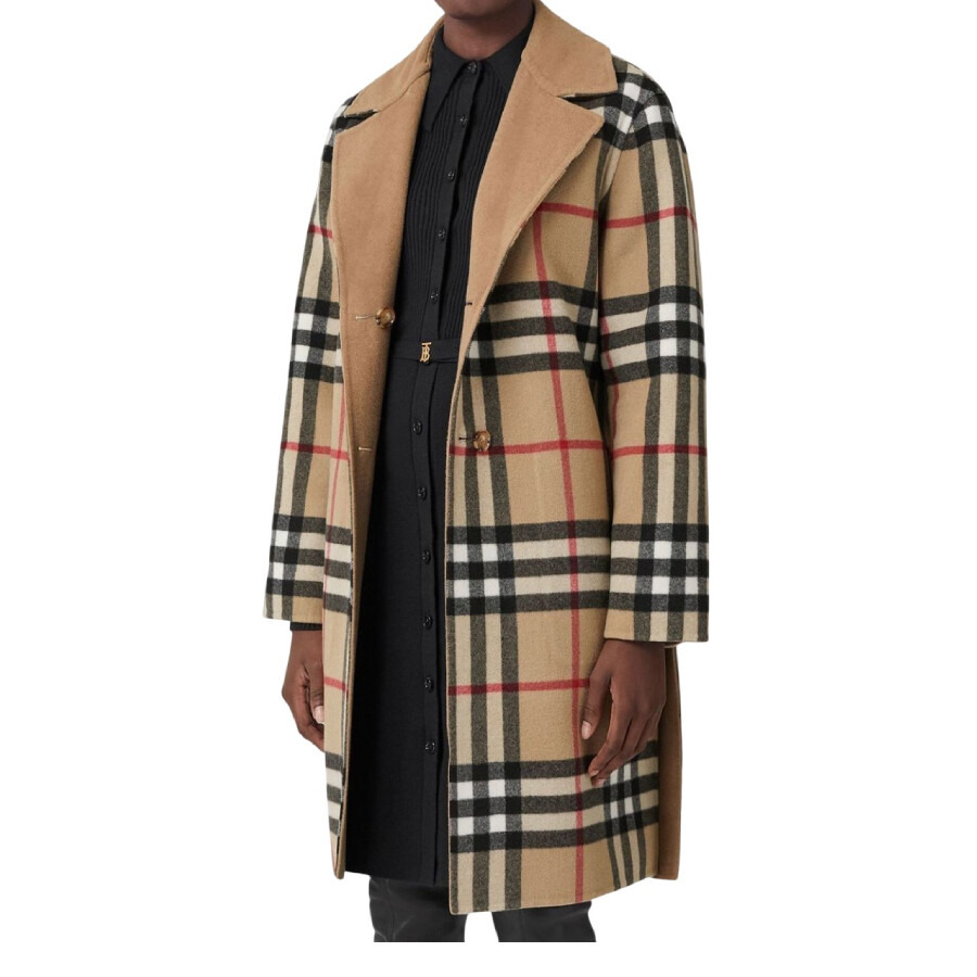 Burberry Reversible Belted Waist Wool Coat - 6