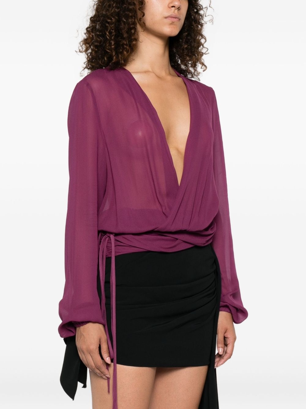 V-neck blouse - 3