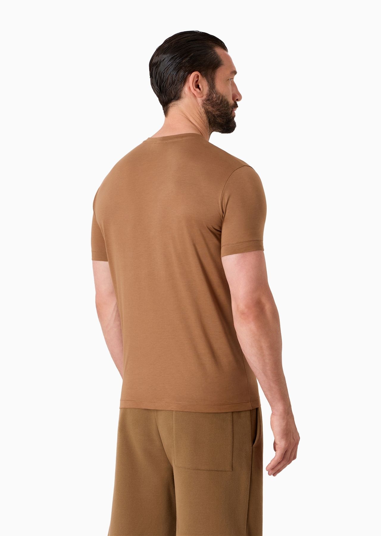 Short-sleeved Pima cotton jersey T-shirt - 3