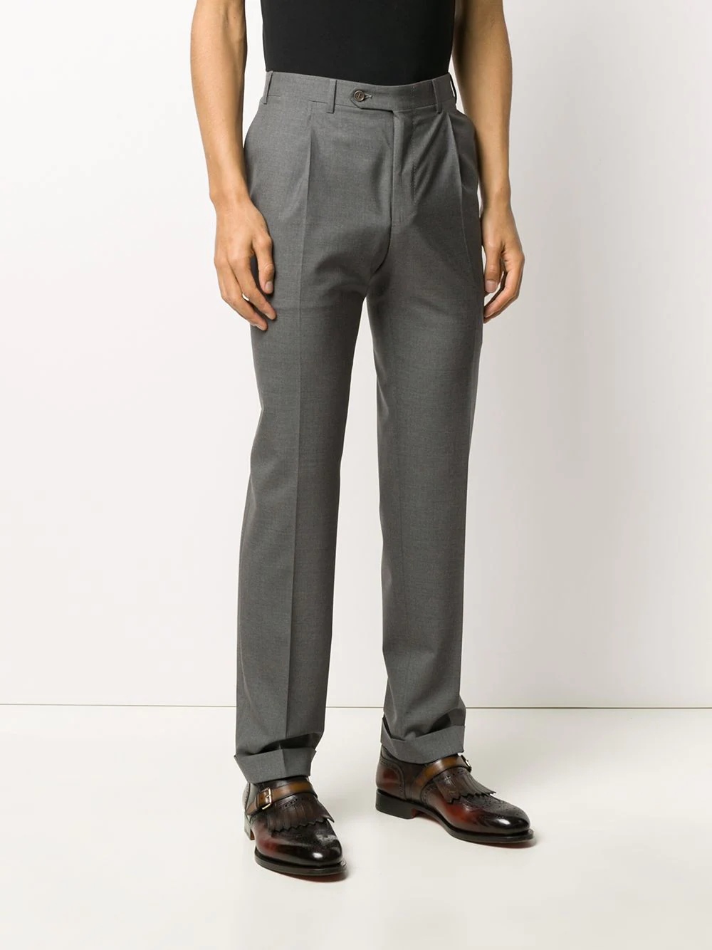 straight-fit tailored trousers - 3