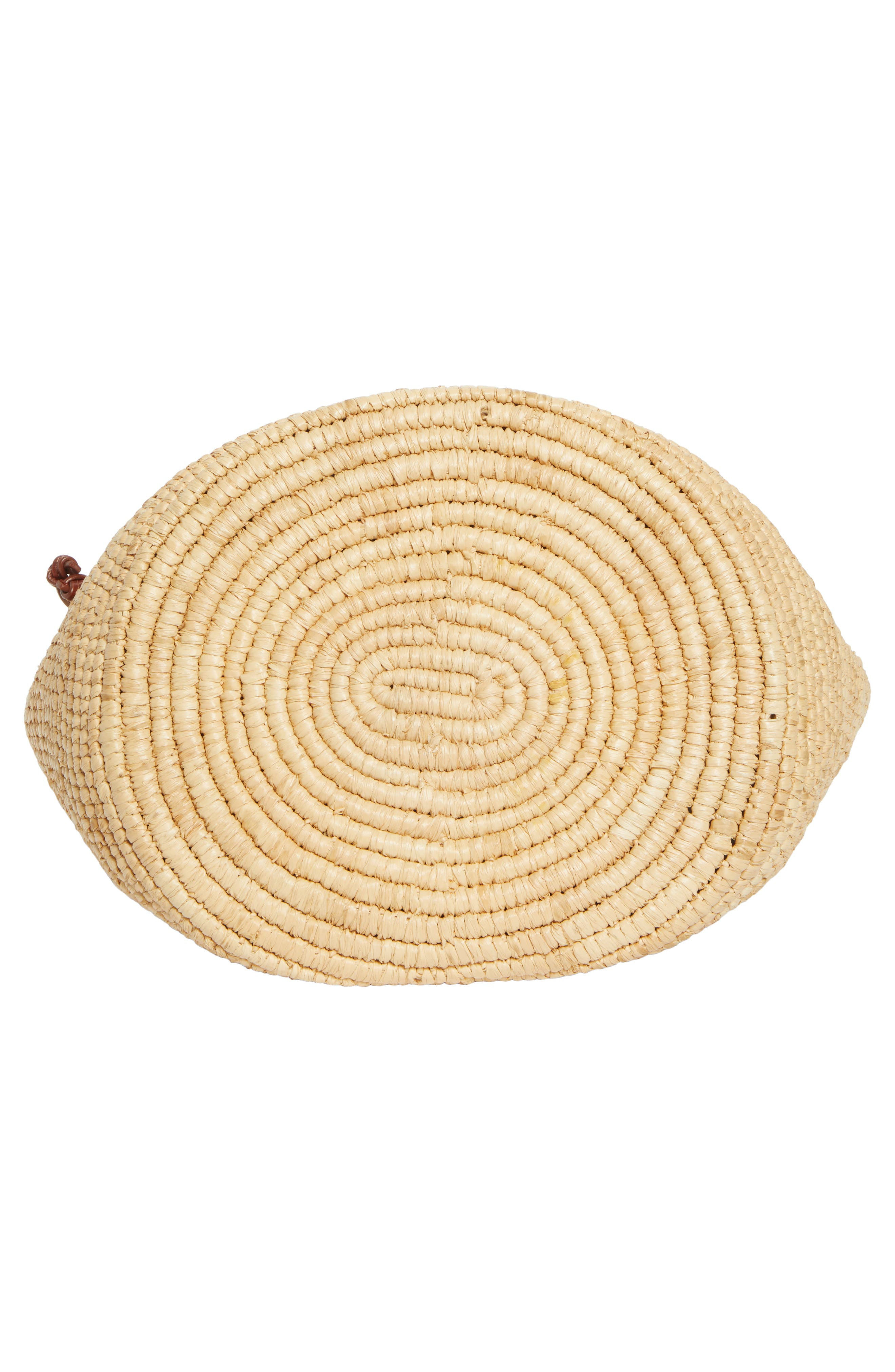 Rabanne Logo Raffia Tote in Natural /Light Gold at Nordstrom - 6
