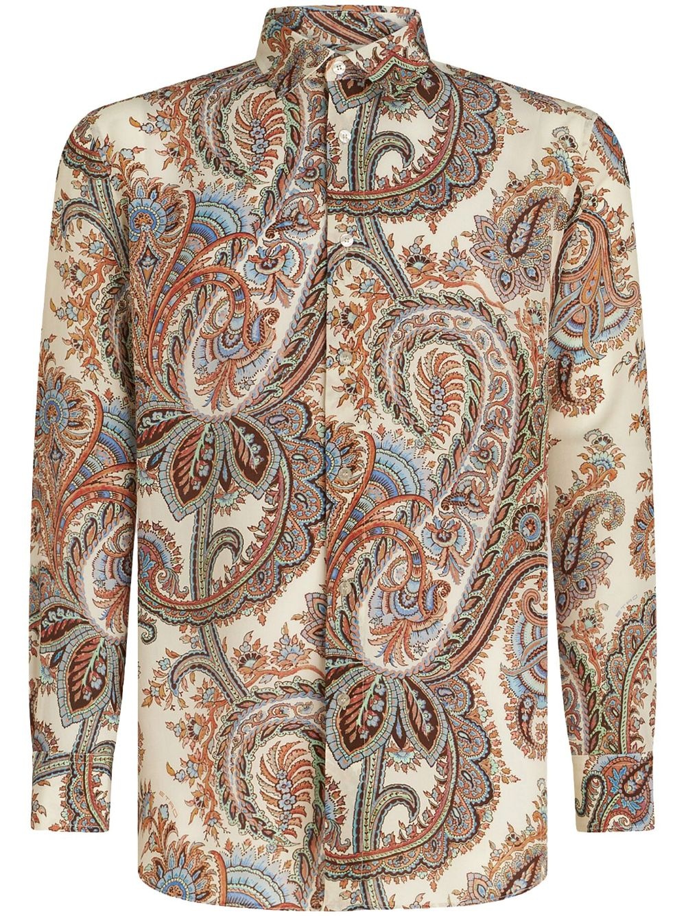 paisley-print cotton shirt - 1