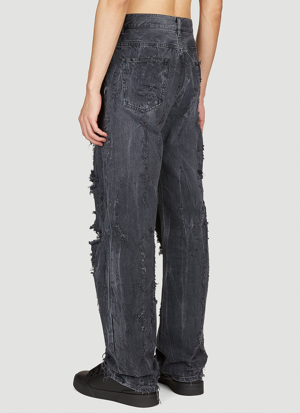 Dolce & Gabbana Men Distressed Denim Jeans - 4
