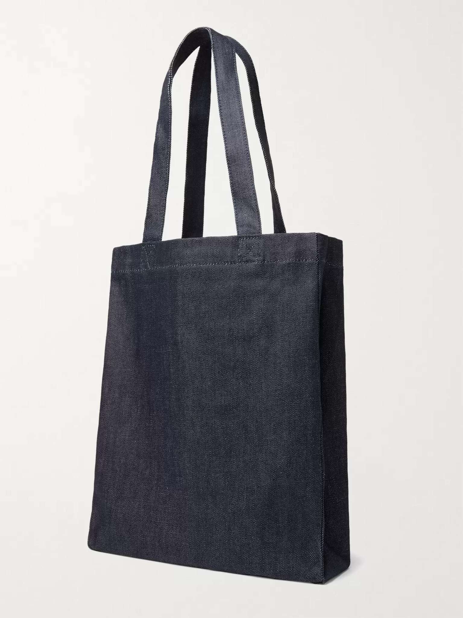 Laure Logo-Print Denim Tote Bag - 4