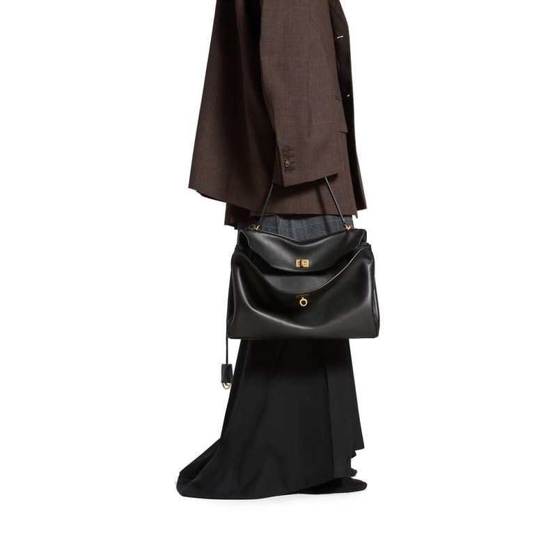 BALENCIAGA Women's Rodeo Medium Handbag in Black outlook