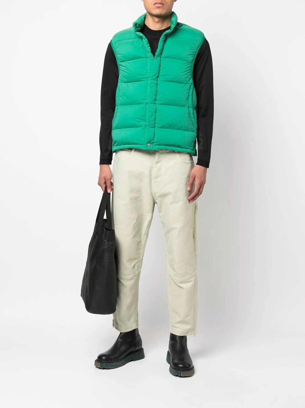 padded zip-up gilet - 2