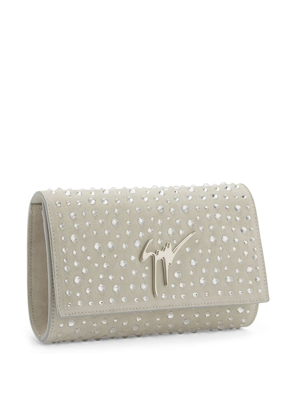 Cleopatra crystal-embellished clutch bag - 4