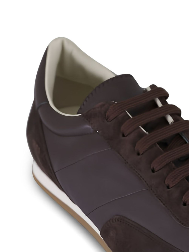Common Projects suede panel trainers outlook
