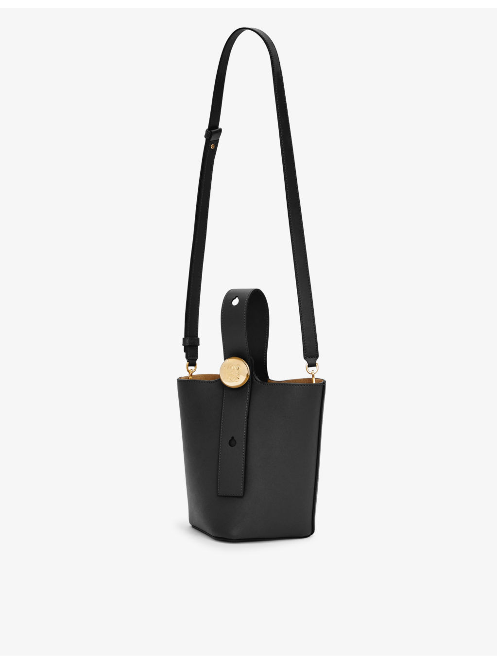 Pebble mini leather bucket bag - 6