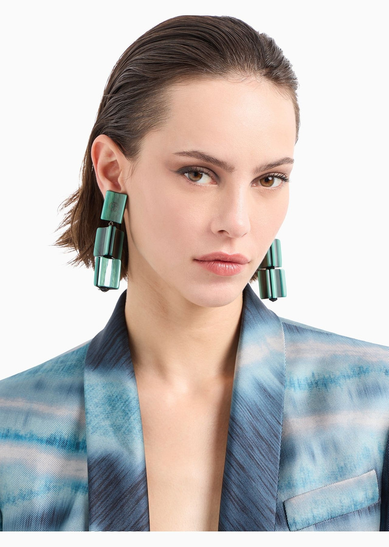 Resin clip-on pedant earrings 3