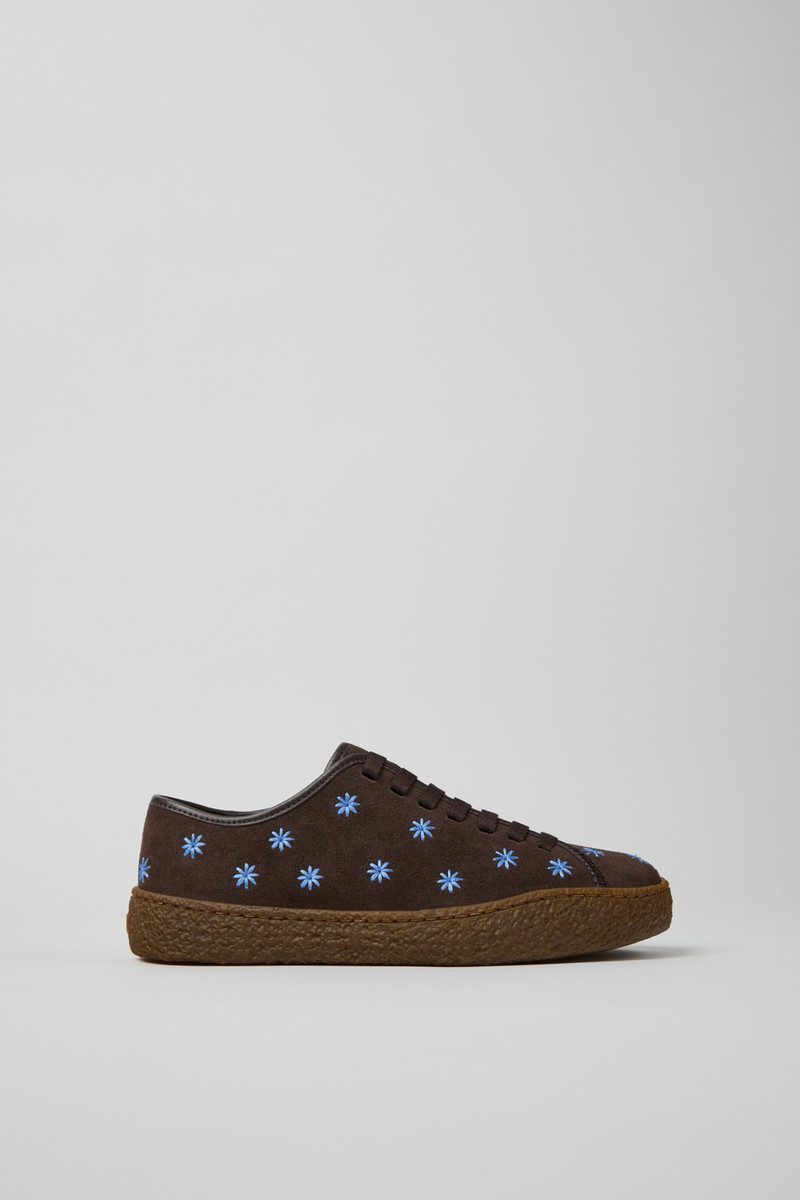 Peu Terreno Brown Suede and Leather Shoes for Women. 1