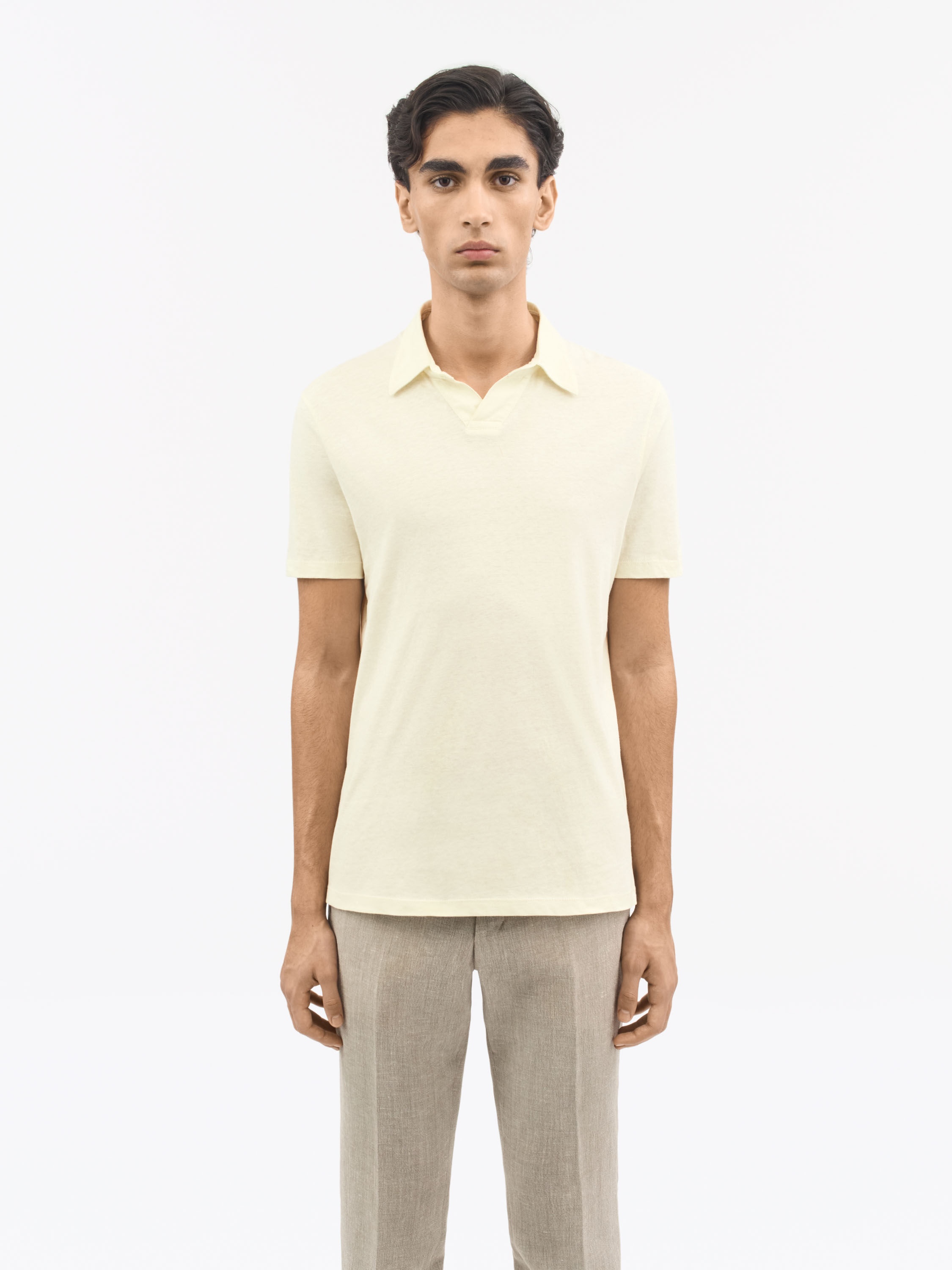 Ray Open-Neck Polo Shirt - 3
