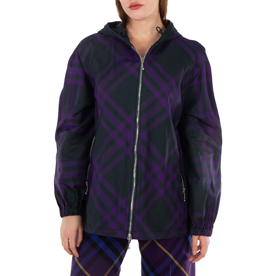 Burberry Check-Pattern Hooded Jacket - 3
